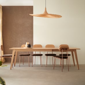Esmée - Solid oak 6–12-seater extendable table