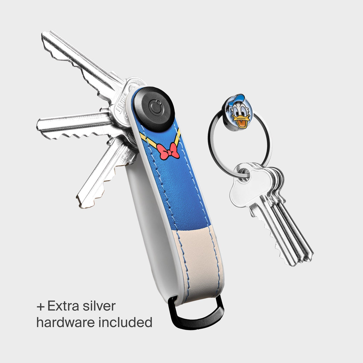Disney | Orbitkey Donald Duck Hybrid Leather Key Organiser + Ring v2 Kit