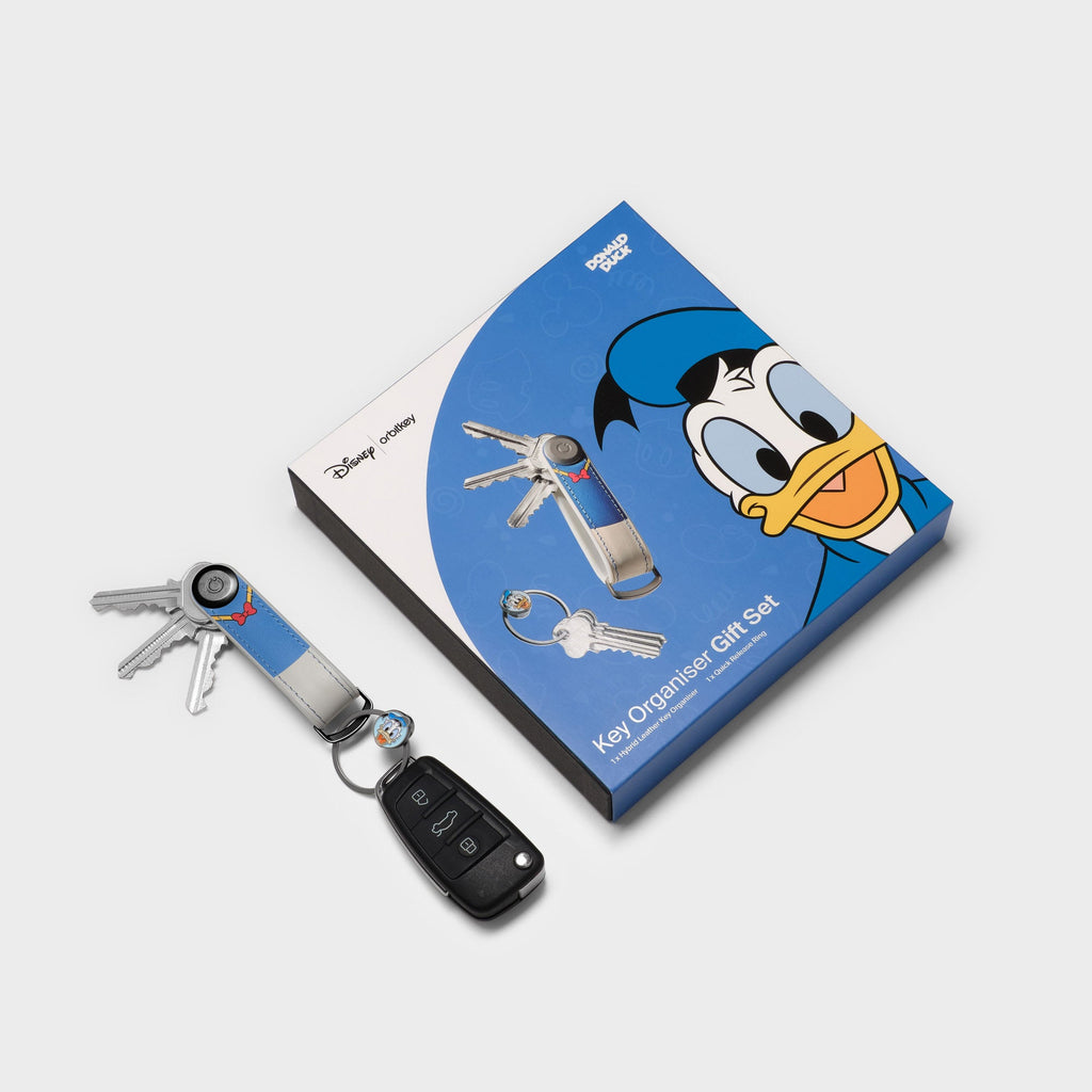 Disney | Orbitkey Donald Duck Hybrid Leather Key Organiser + Ring v2 Kit