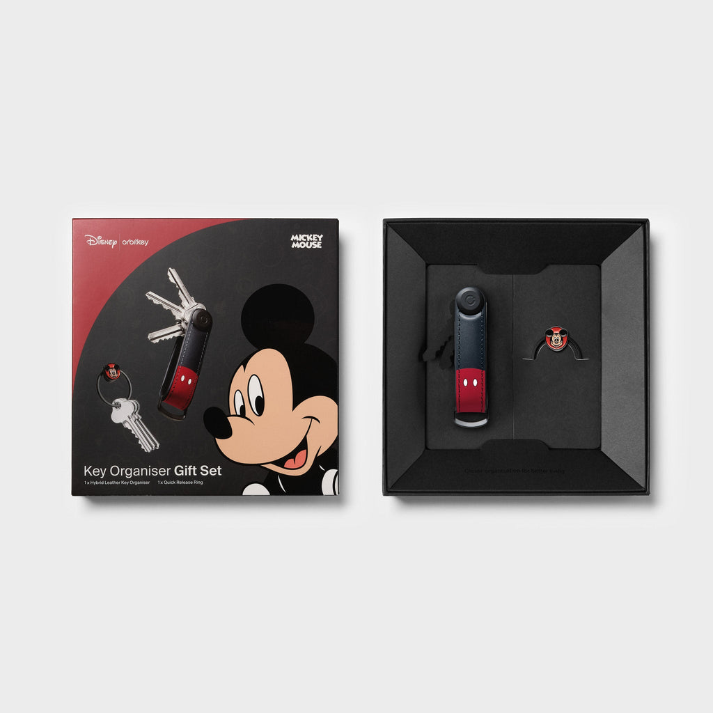 Disney | Orbitkey Mickey Mouse Hybrid Leather Key Organiser + Ring v2 Kit