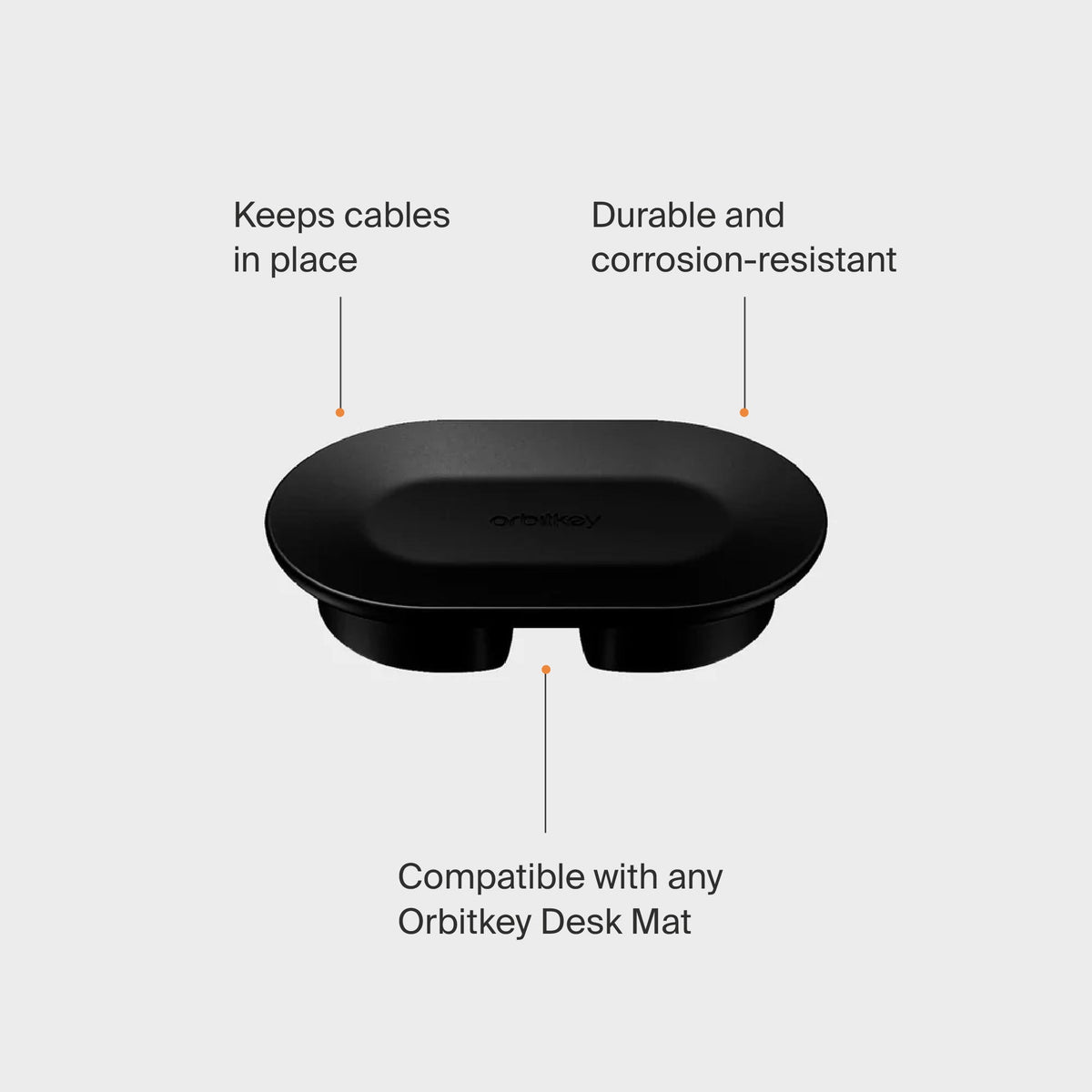 Magnetic Cable Holder - Black