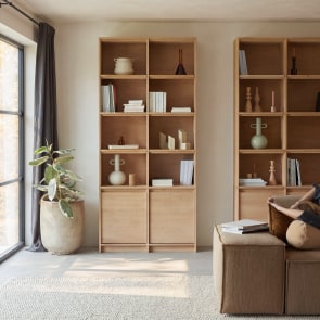 Aliette - Bookcase in solid oak