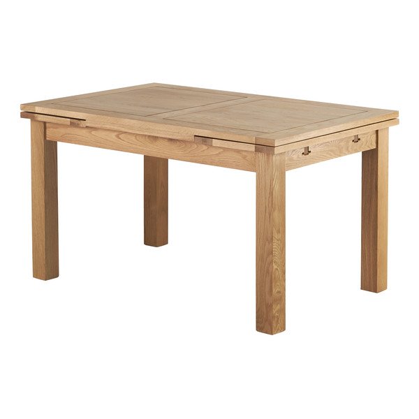 Dorset 4ft 7" x 3ft Natural Oak Extending Dining Table