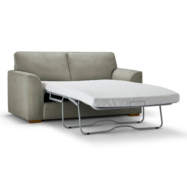 Eastley 2 Seater Sofa Bed in Limoge Green Fabric with Beige Scatters