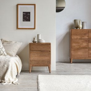 Gabrielle - Bedside table in solid mango wood