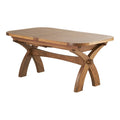 Hercules Rustic Solid Oak Extending Dining Table 180-280cm
