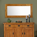 Original Rustic Solid Oak 1200mm x 600mm Wall Mirror