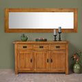 Original Rustic Solid Oak 1800mm x 600mm Wall Mirror