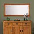 Orrick Rustic Solid Oak 1200mm x 600mm Wall Mirror