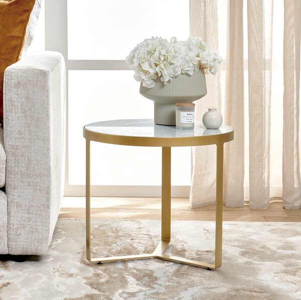 Tuscany Marble Top Side Table