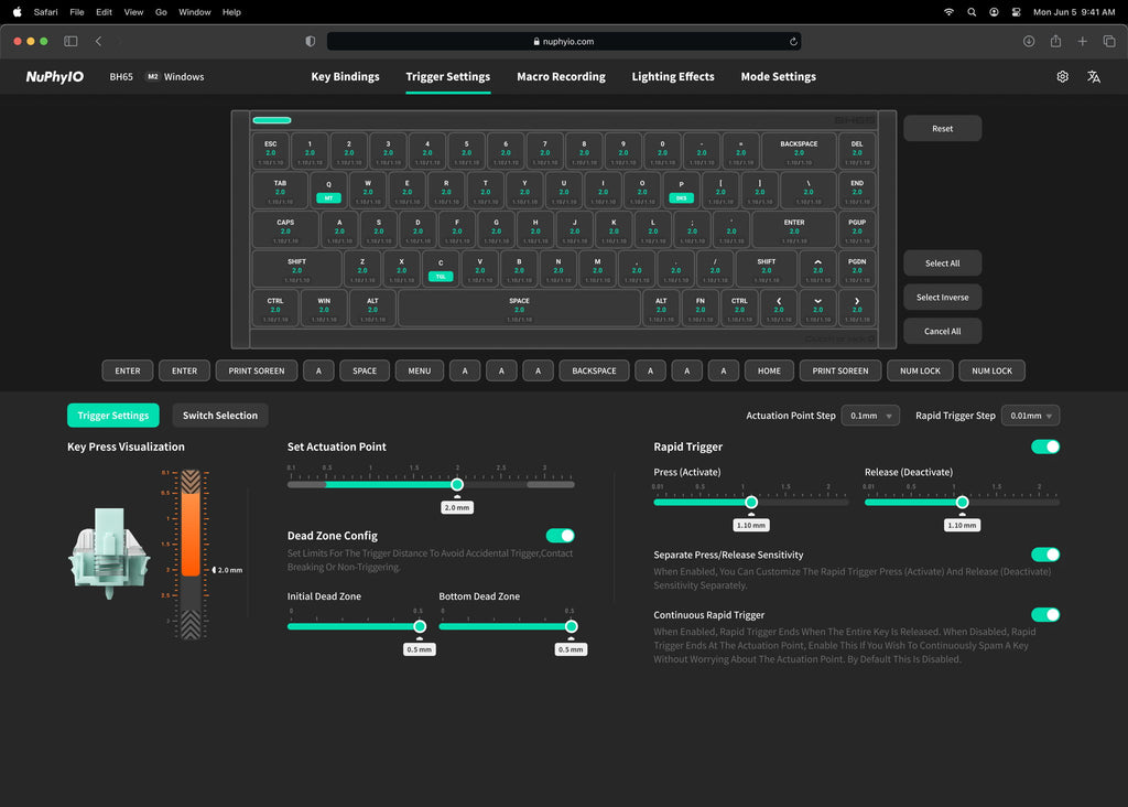 NuPhyX BH65 Keyboard