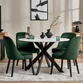 Venice 4ft White Ceramic Round Dining Table
