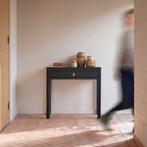 Zenaka - Hallway console table in solid pine D. 25 cm